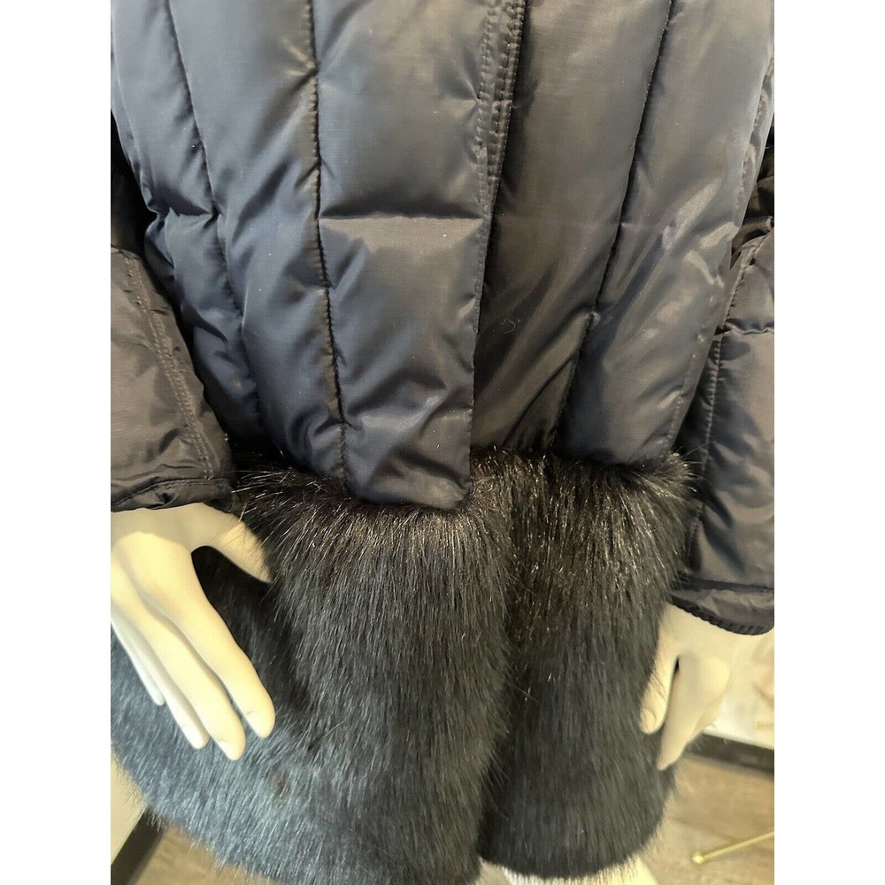 Crewcuts Girls Coat Blue Primaloft Puffer Faux Fur Jacket - Size 16 Orig.$239 - Picture 6 of 13